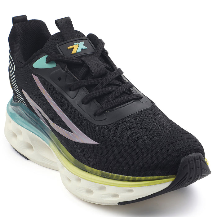 Leap7x Black Sports Running Shoes For Men NEPTUNE-1E By Liberty