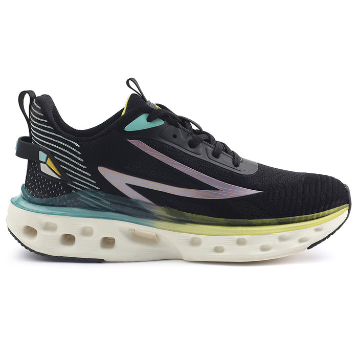 Leap7x Black Sports Running Shoes For Men NEPTUNE-1E By Liberty