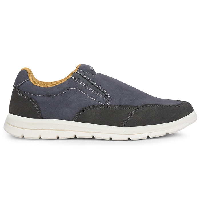 Leap7X Blue Casual Non Lacing Sneakers For Men Frinks 2E By Liberty