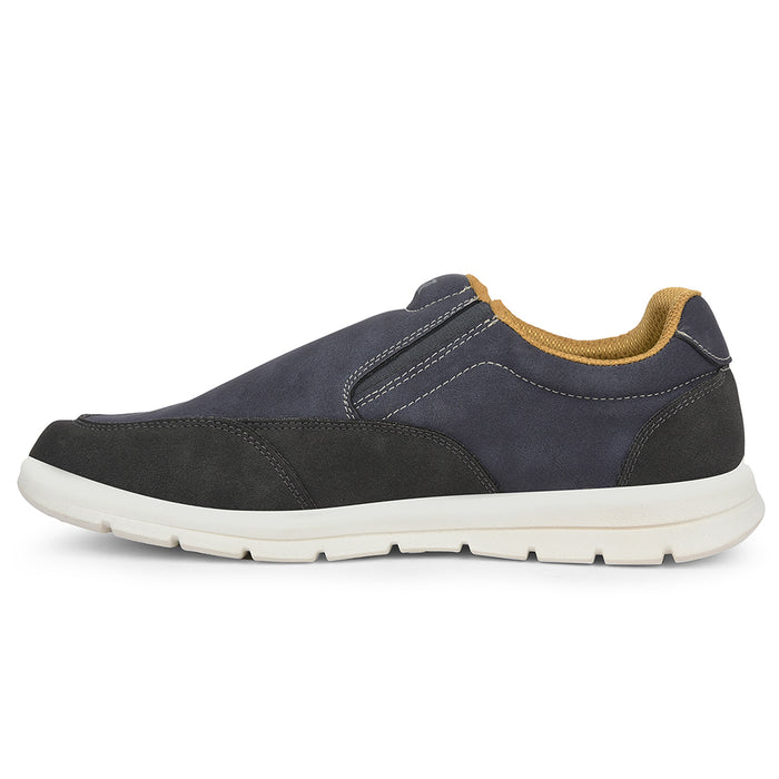 Leap7X Blue Casual Non Lacing Sneakers For Men Frinks 2E By Liberty