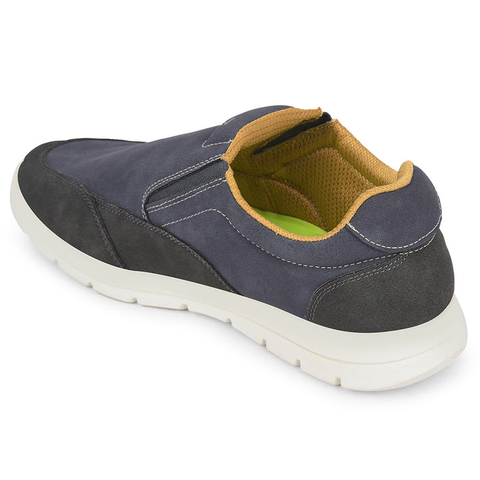 Leap7X Blue Casual Non Lacing Sneakers For Men Frinks 2E By Liberty