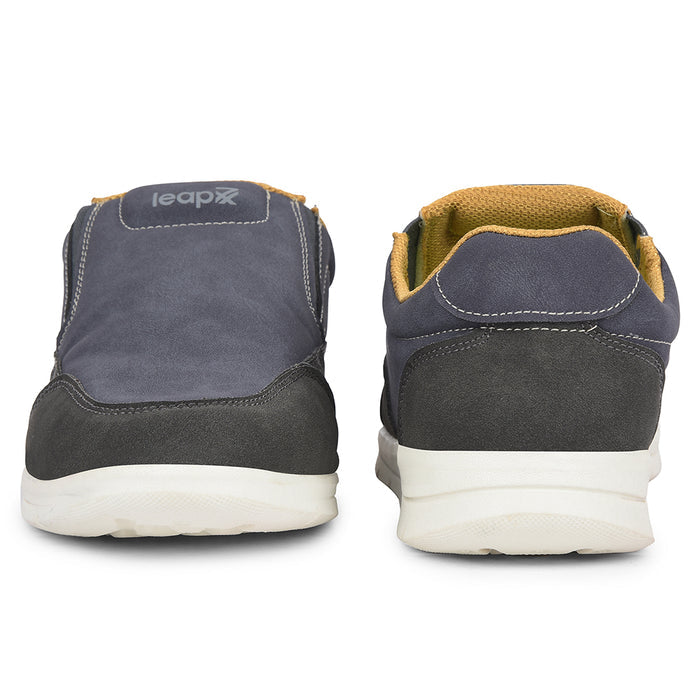Leap7X Blue Casual Non Lacing Sneakers For Men Frinks 2E By Liberty