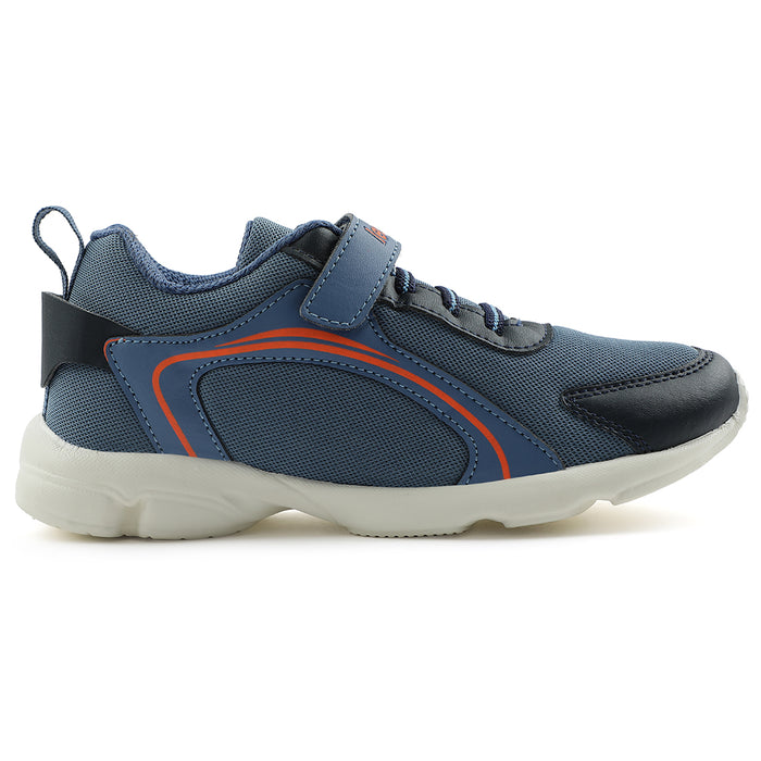Leap7x Blue Non Lacing Sports Running Shoes For Kids KSN 670V