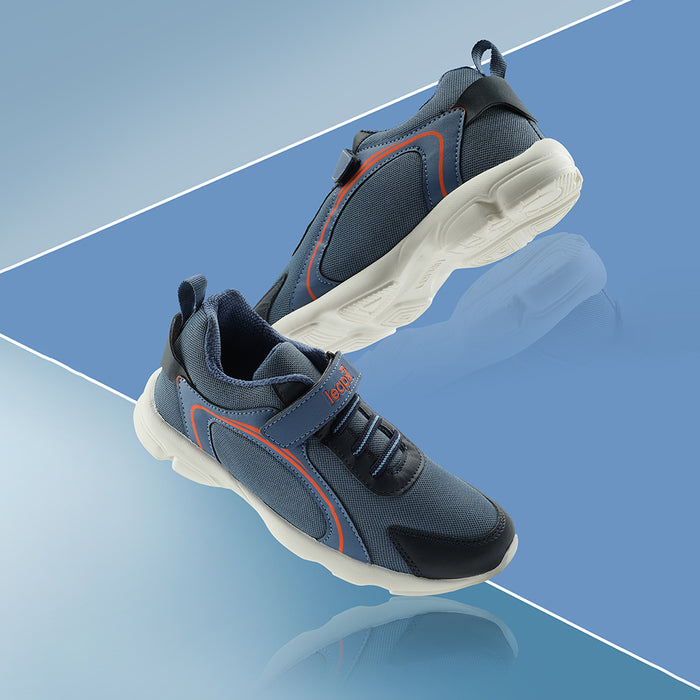 Leap7x Blue Non Lacing Sports Running Shoes For Kids KSN 670V