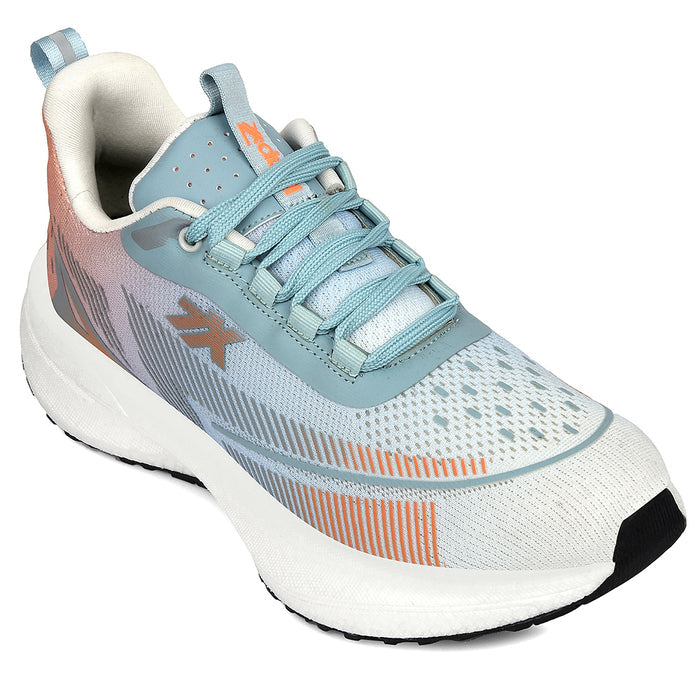 Leap7X Blue Sports Lacing Running Shoes For Men Exctor 1 By Liberty