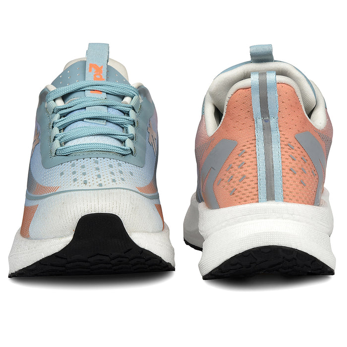 Leap7X Blue Sports Lacing Running Shoes For Men Exctor 1 By Liberty