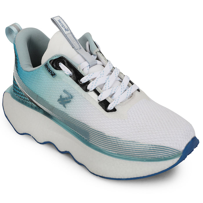 Leap7x Blue Sports Lacing Running Shoes For Men GHD-103 By Liberty