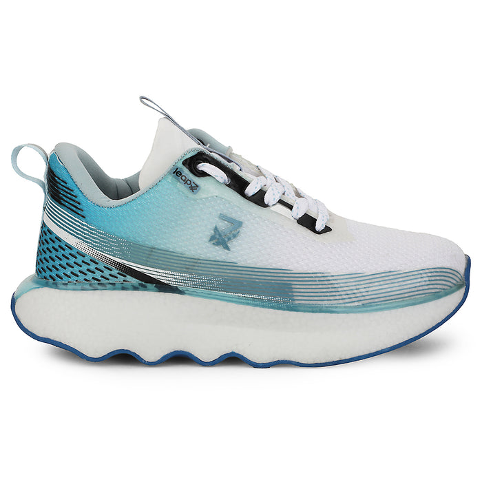 Leap7x Blue Sports Lacing Running Shoes For Men GHD-103 By Liberty