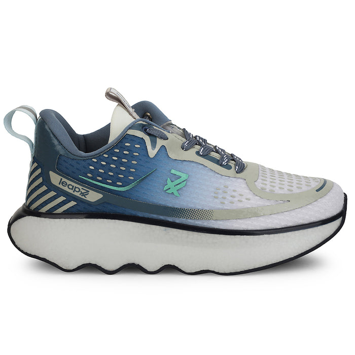 Leap7x Blue Sports Lacing Running Shoes For Men GHD-105 By Liberty