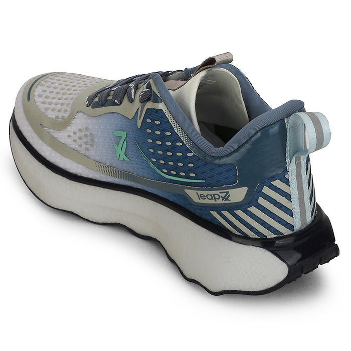 Leap7x Blue Sports Lacing Running Shoes For Men GHD-105 By Liberty