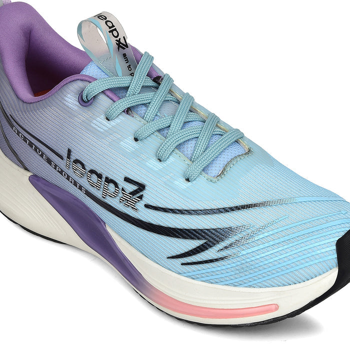 Leap7X Blue Sports Lacing Running Shoes For Women Libya 1 By Liberty