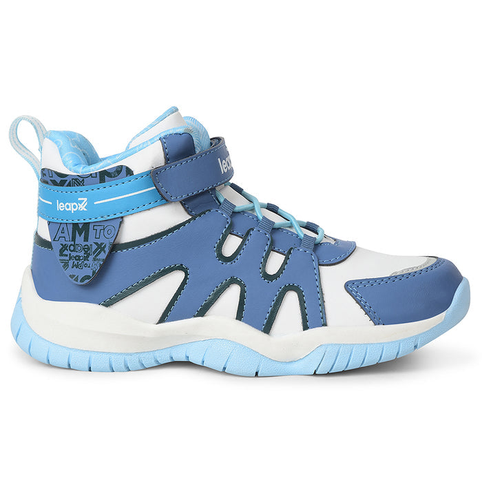 Leap7x Blue Sports Non Lacing Walking Shoes For Kids CANON-1V