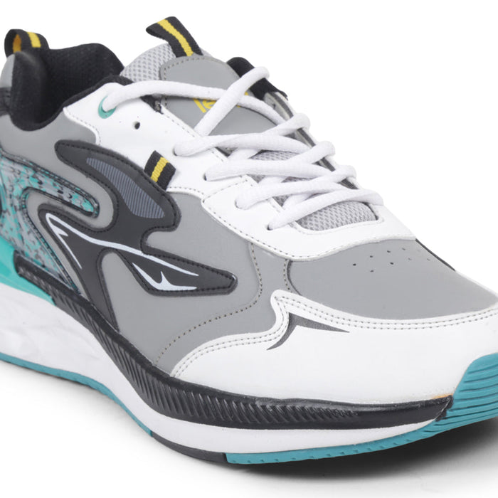 Leap7x By Liberty Men MONTEX-1 Grey Sports Lacing Shoes
