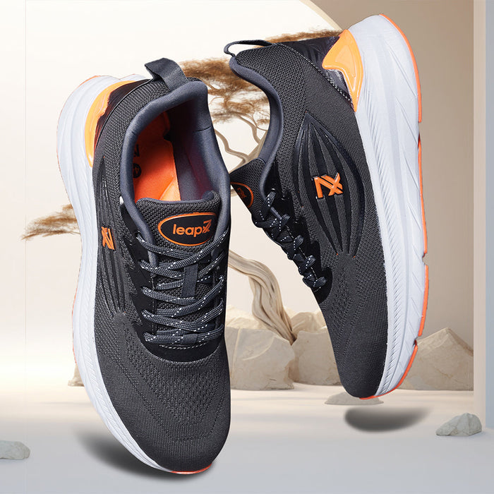 Leap7x By Liberty Men RW-2 D.Grey Sports Lacing Shoes