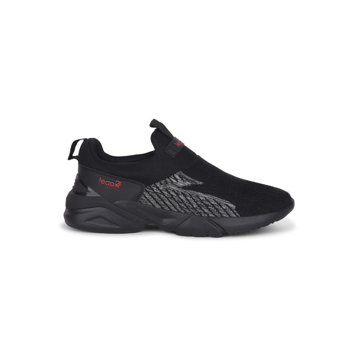 Leap7x By Liberty Mens BRISK-5 Black Sports Non Lacing Shoes