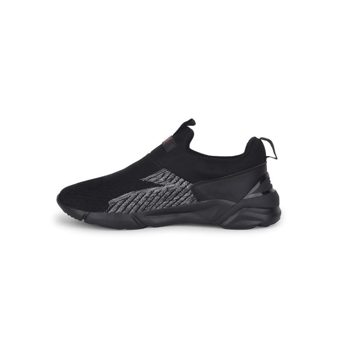 Leap7x By Liberty Mens BRISK-5 Black Sports Non Lacing Shoes