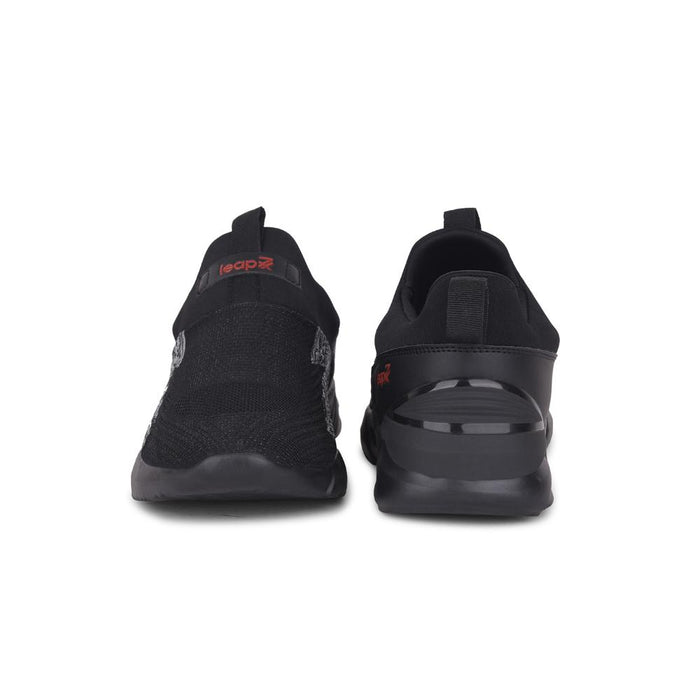 Leap7x By Liberty Mens BRISK-5 Black Sports Non Lacing Shoes