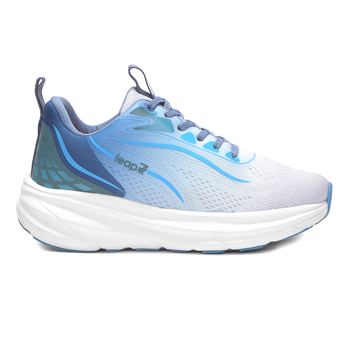 Leap7X Drivstep E Teal Blue Sports Lacing Running Shoes For Men By Liberty
