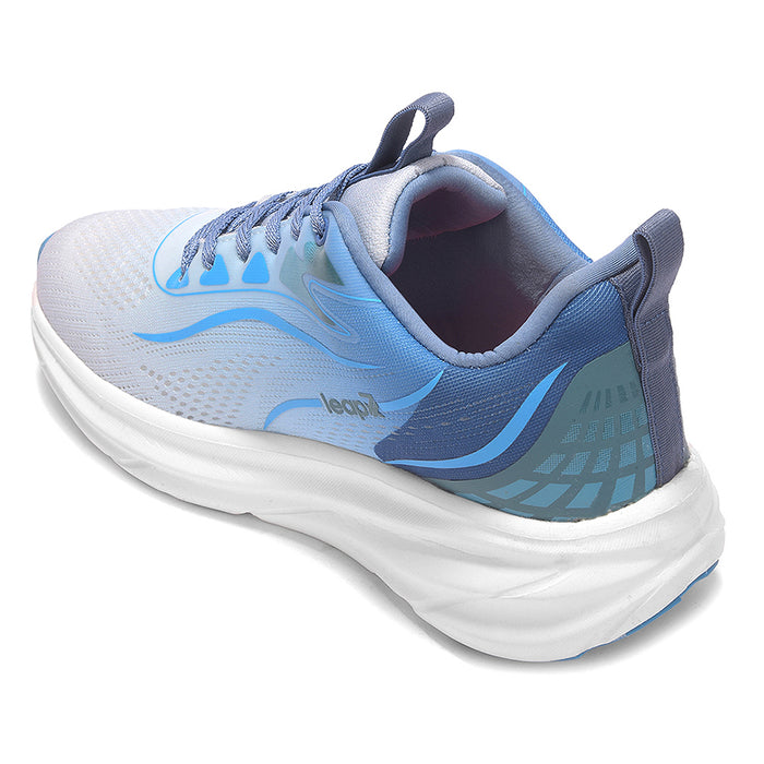 Leap7X Drivstep E Teal Blue Sports Lacing Running Shoes For Men By Liberty