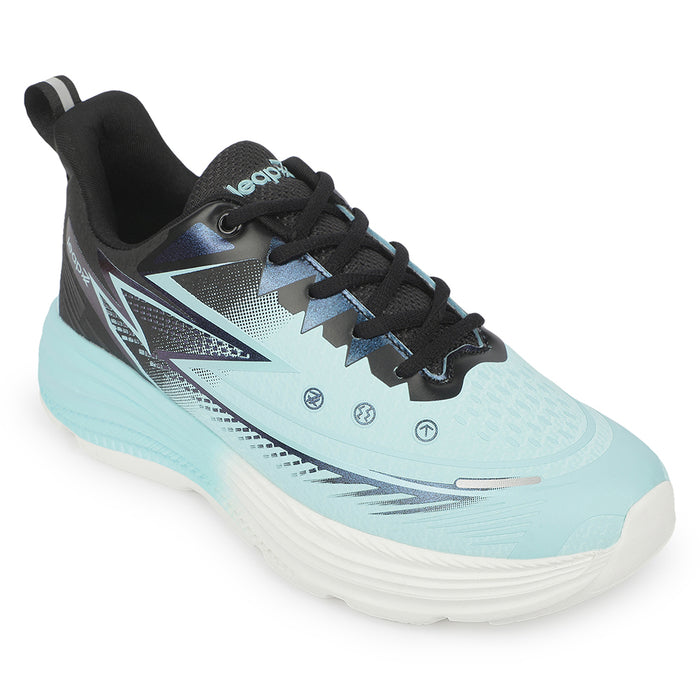 Leap7x DYNAMO-L Sea Green Sports Non Lacing Walking shoes for Kids by Liberty
