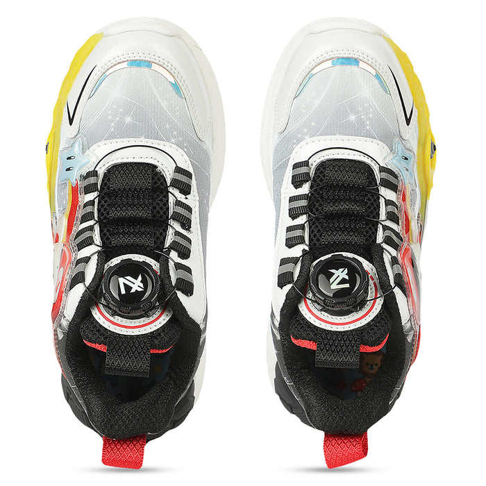 Leap7X GLOWGEAR-1 Black Casual Lacing Running Shoes for Kids by Liberty