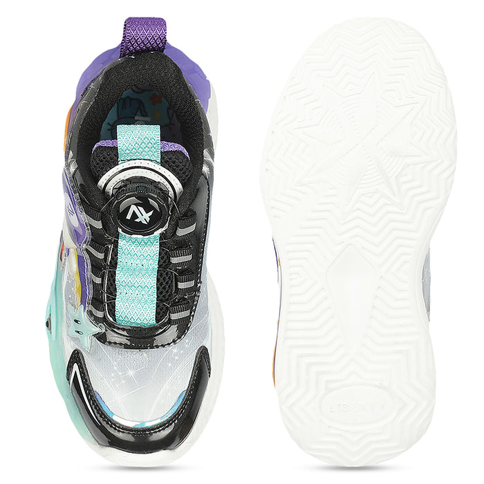 Leap7X GLOWGEAR-1 Sea Green Casual Lacing Running Shoes for Kids by Liberty