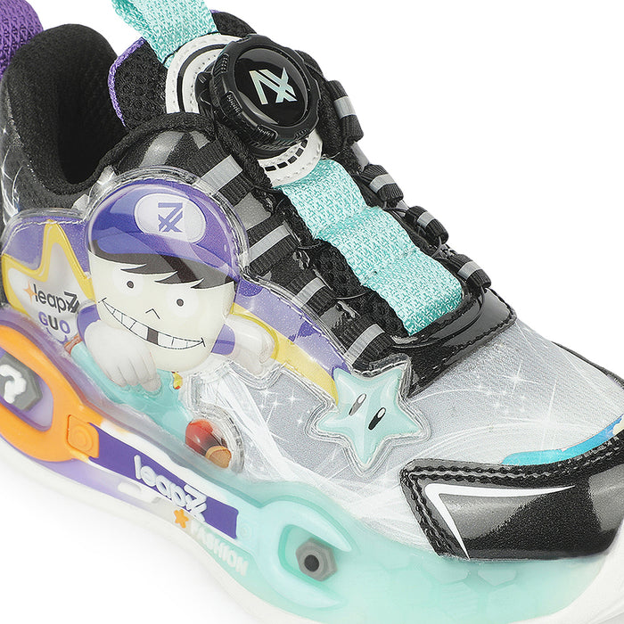 Leap7X GLOWGEAR-1 Sea Green Casual Lacing Running Shoes for Kids by Liberty