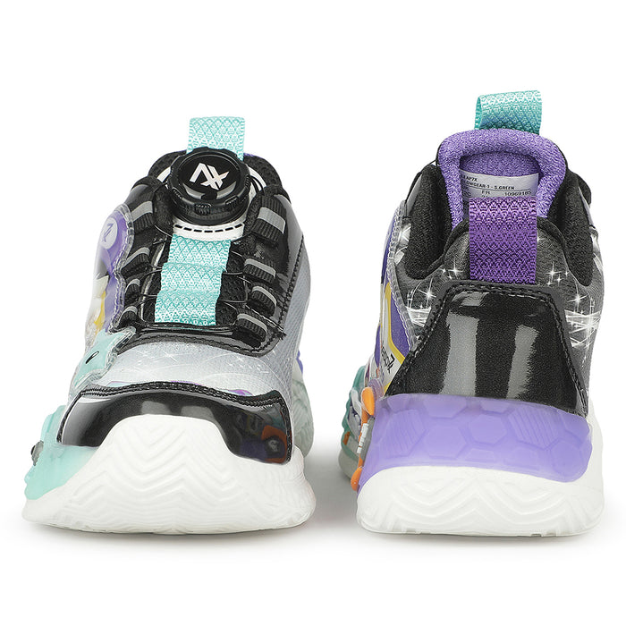 Leap7X GLOWGEAR-1 Sea Green Casual Lacing Running Shoes for Kids by Liberty