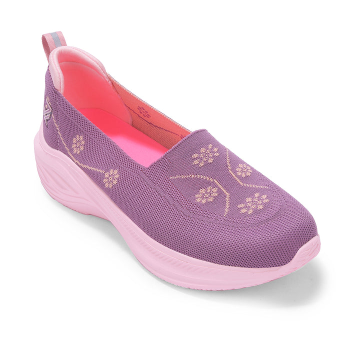LEAP7X GLOWSTAR-E Peach Sports Non lacing Walking shoes for Women by Liberty