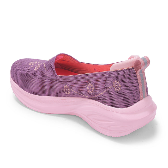 LEAP7X GLOWSTAR-E Peach Sports Non lacing Walking shoes for Women by Liberty