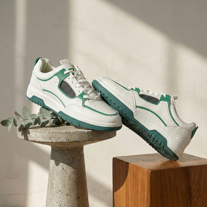 Leap7X Green Casual Lacing Sneakers For Men Jetstep E By Liberty