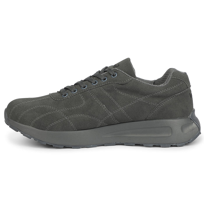 Leap7X Grey Sports Lacing Running Shoes For Men Gola 25D By Liberty