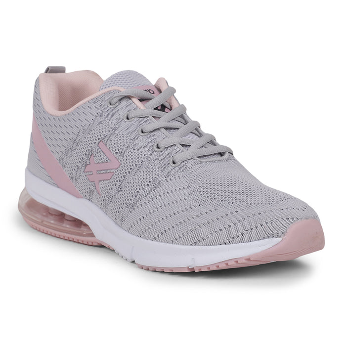 Leap7X HRP-TZ-L5 Grey Sports Lacing Running Shoes for Women by Liberty