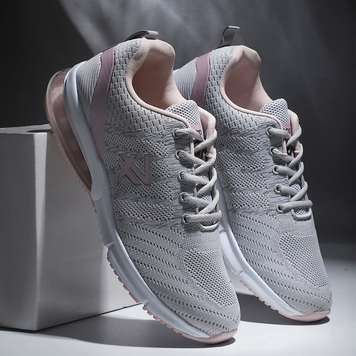 Leap7X HRP-TZ-L5 Grey Sports Lacing Running Shoes for Women by Liberty