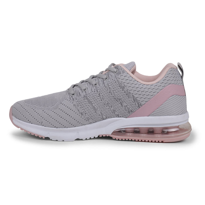 Leap7X HRP-TZ-L5 Grey Sports Lacing Running Shoes for Women by Liberty