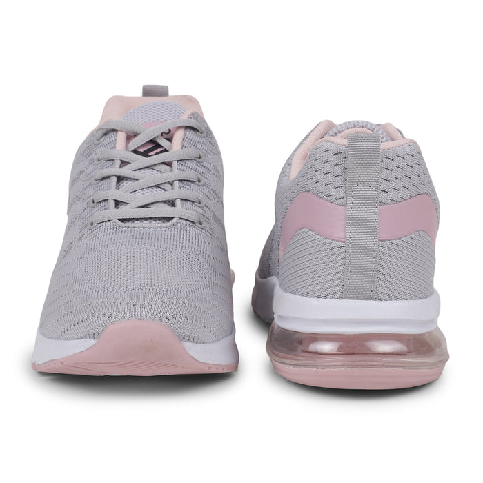 Leap7X HRP-TZ-L5 Grey Sports Lacing Running Shoes for Women by Liberty