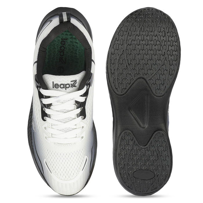 Leap7x JERSY Light Grey Sports Lacing Running Shoes for Men by Liberty