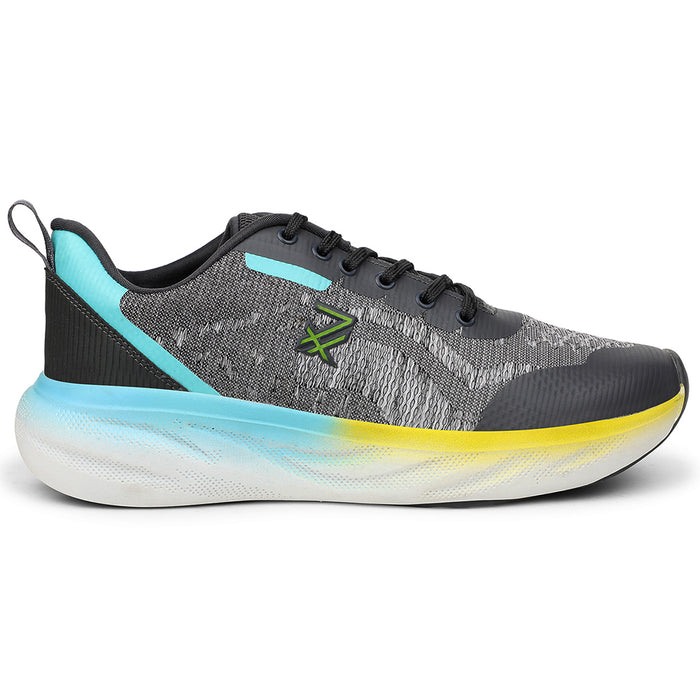 Leap7X KYOTO Grey Sports Lacing Running Shoes for Men by Liberty