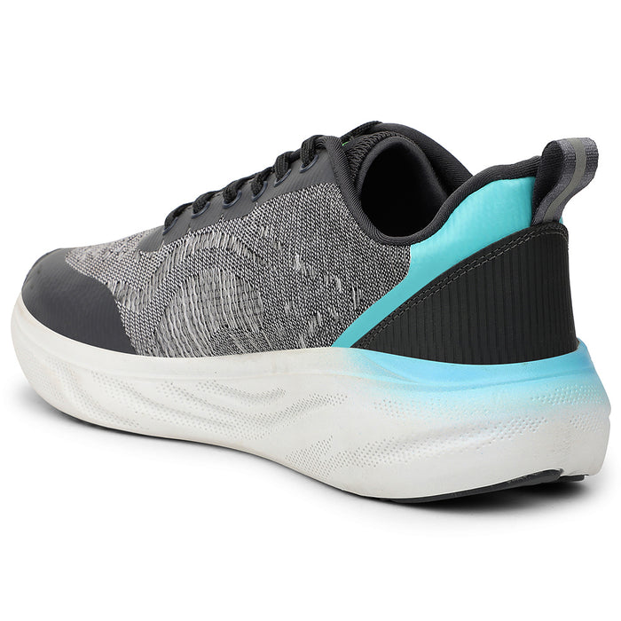 Leap7X KYOTO Grey Sports Lacing Running Shoes for Men by Liberty