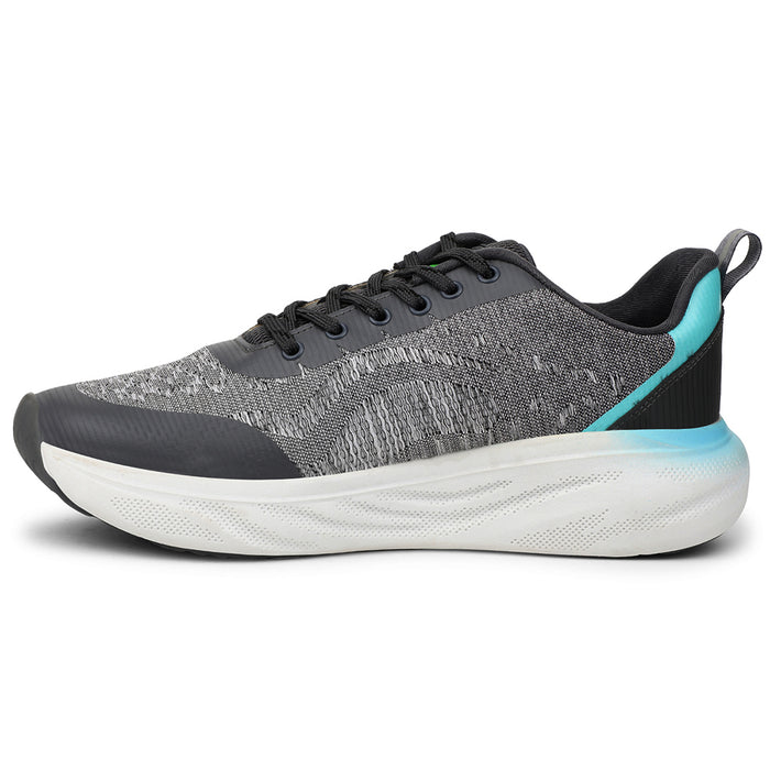 Leap7X KYOTO Grey Sports Lacing Running Shoes for Men by Liberty