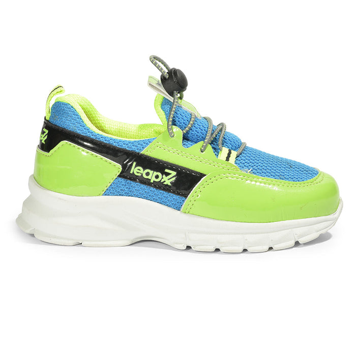 Leap7x Lacing Casual Shoes For Kids (P.Green) JEEVA-5 By Liberty