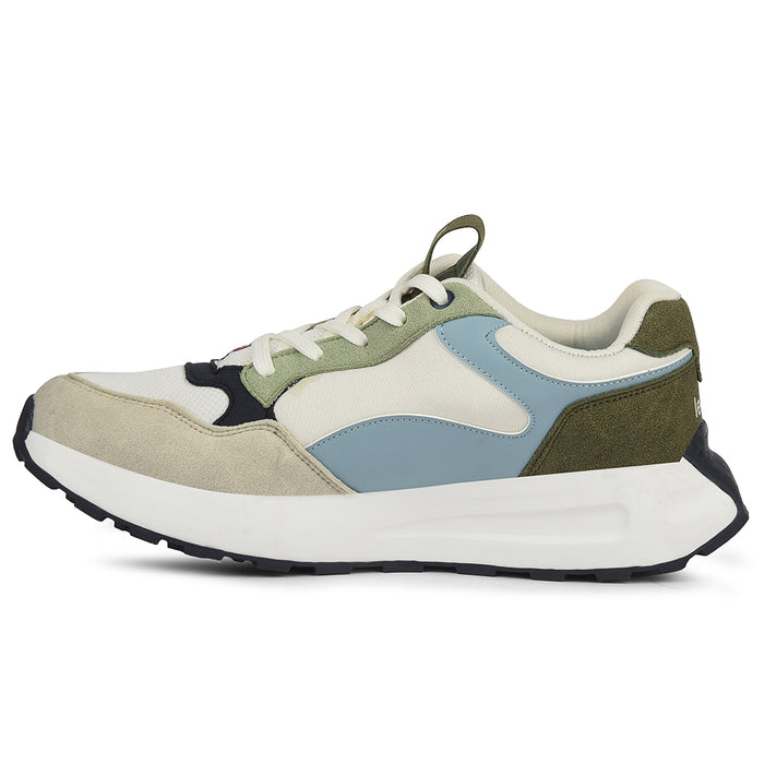 Leap7X Light Grey Sports Lacing Running Shoes For Kids Zlp Xk 01 By Liberty