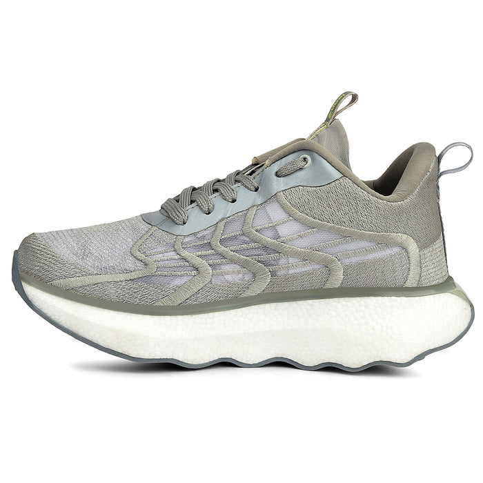 Leap7X Light Grey Sports Lacing Running Shoes For Men Ghd 101 By Liberty