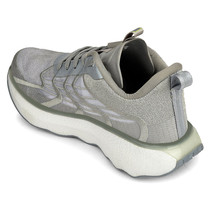 Leap7X Light Grey Sports Lacing Running Shoes For Men Ghd 101 By Liberty