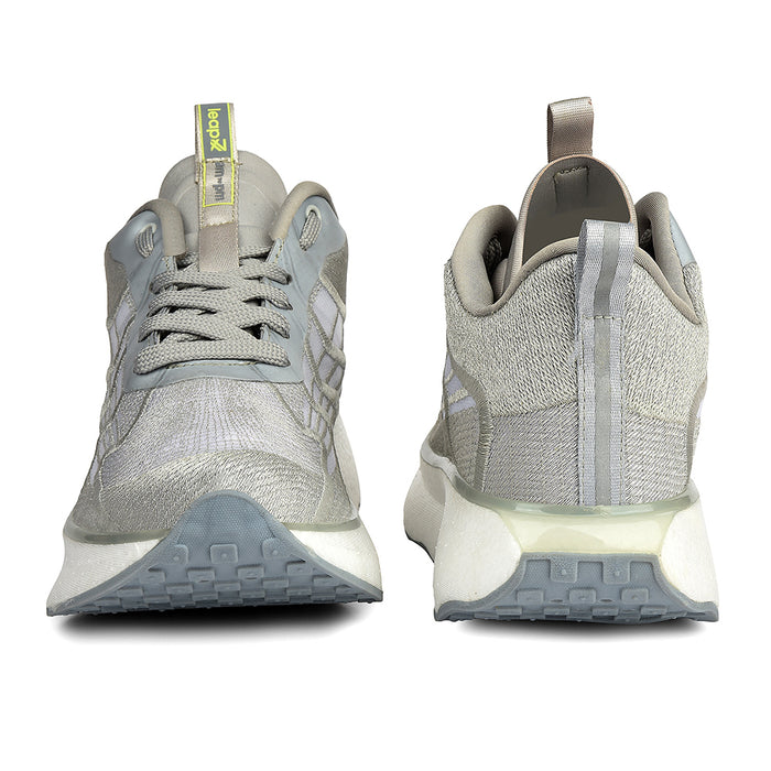 Leap7X Light Grey Sports Lacing Running Shoes For Men Ghd 101 By Liberty