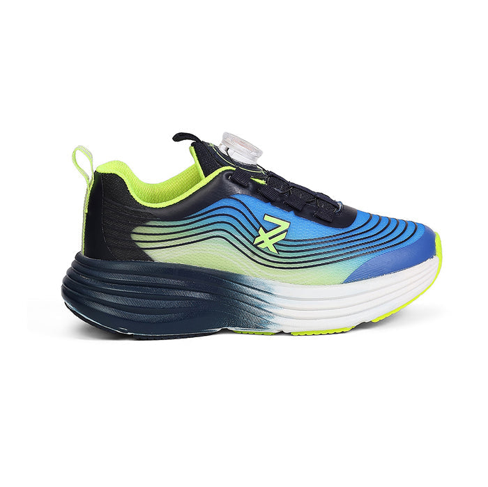 Leap7X Loto 6 Royal Blue Sports Non Lacing Walking Shoes For Kids By Liberty