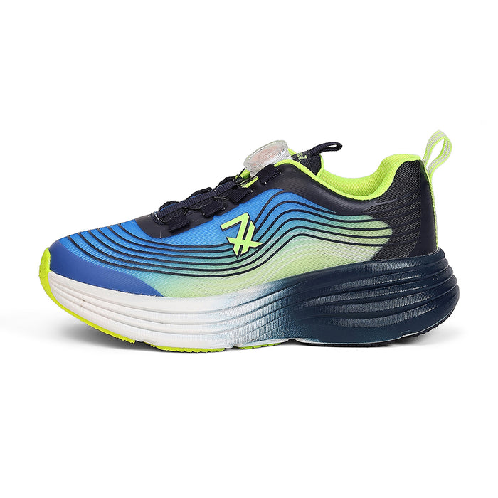 Leap7X Loto 6 Royal Blue Sports Non Lacing Walking Shoes For Kids By Liberty