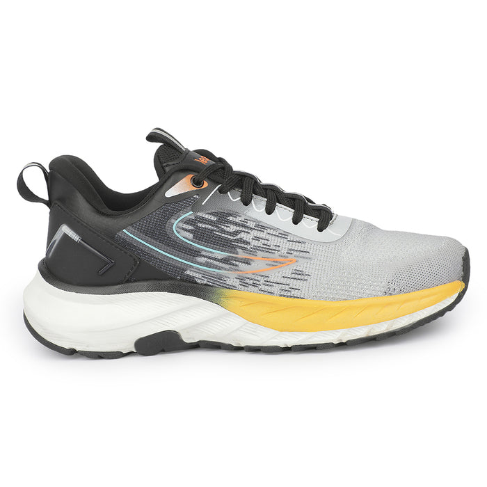 Leap7x MEGNATO Black Sports Lacing Running Shoes for Men by Liberty