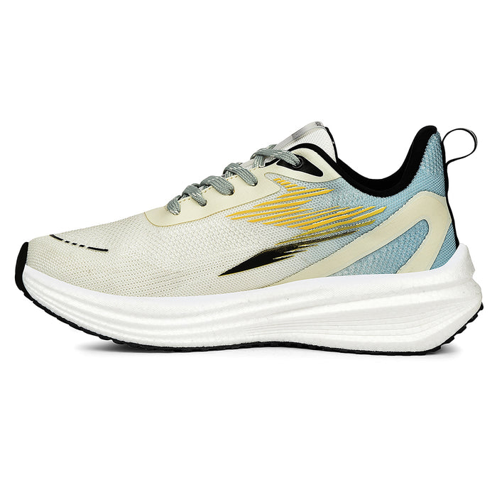 Leap7X Mustard Sports Lacing Running Shoes For Men Washington By Liberty