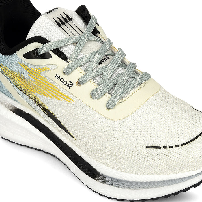 Leap7X Mustard Sports Lacing Running Shoes For Men Washington By Liberty